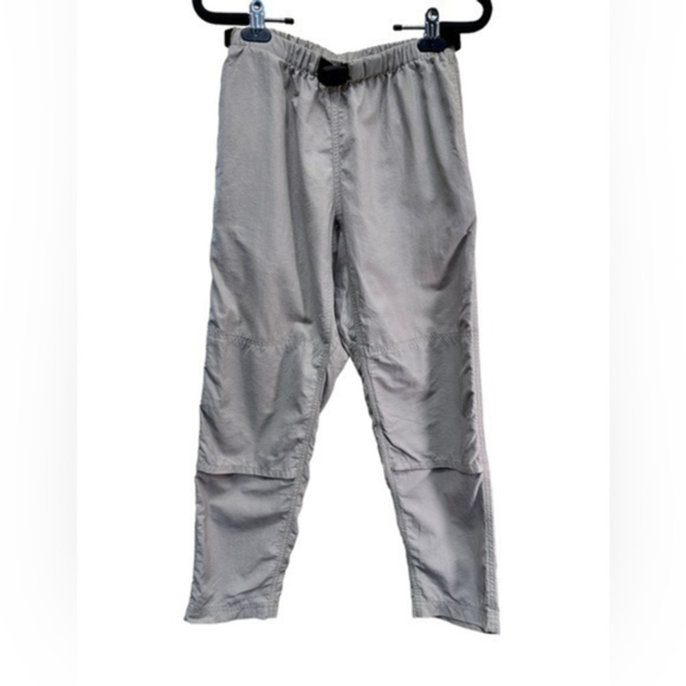 PATAGONIA Kids Hiking Belted Nylon Cargo Pants 90s Khaki